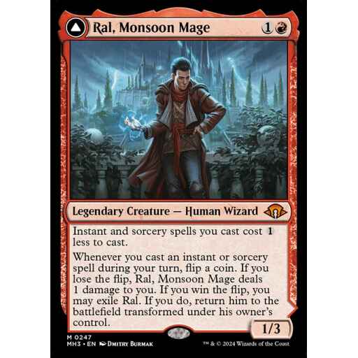 Modern Horizons 3 - 247 - Ral, Monsoon Mage // Ral, Leyline Prodigy - Mythic - C - Foil