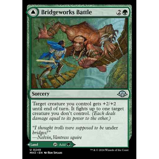 Modern Horizons 3 - 249 - Bridgeworks Battle // Tanglespan Bridgeworks - Uncommon - C - Non-foil