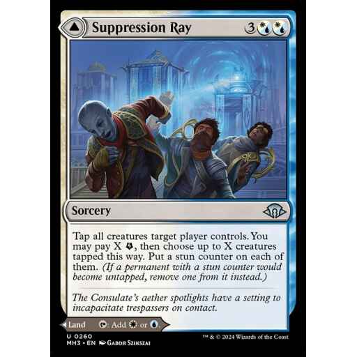 Modern Horizons 3 - 260 - Suppression Ray // Orderly Plaza - Uncommon - C - Non-foil
