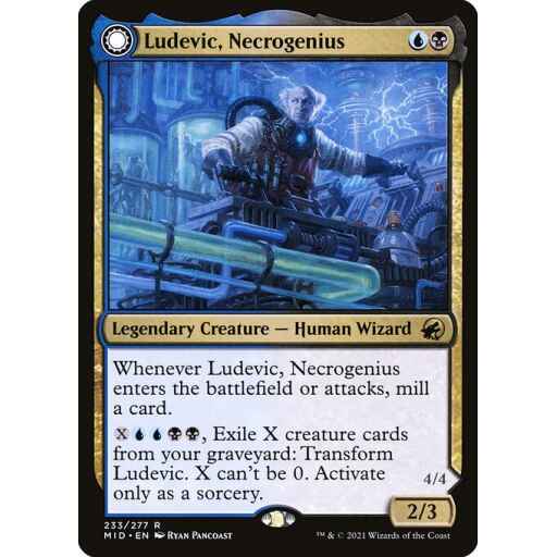 Innistrad: Midnight Hunt - 233 - Ludevic, Necrogenius // Olag, Ludevic's Hubris - Rare - C - Non-foil