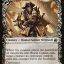 Innistrad: Midnight Hunt - 286 - Brutal Cathar // Moonrage Brute - Rare - C - Non-foil
