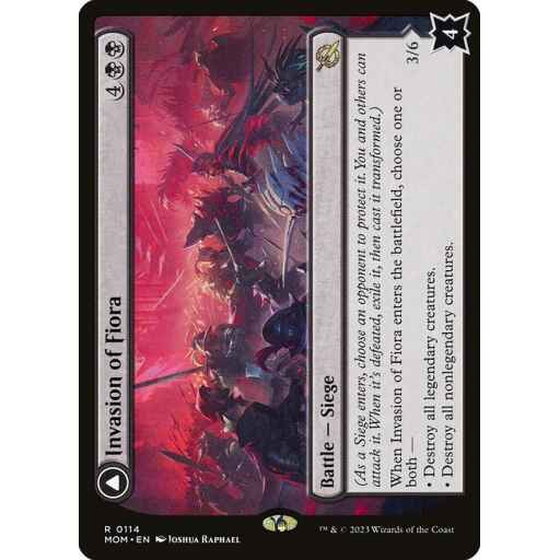 March of the Machine - 114 - Invasion of Fiora // Marchesa, Resolute Monarch - Rare - C - Non-foil
