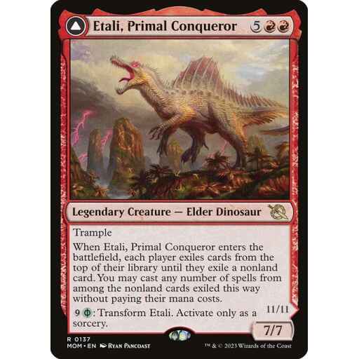 March of the Machine - 137 - Etali, Primal Conqueror // Etali, Primal Sickness - Rare - C - Non-foil