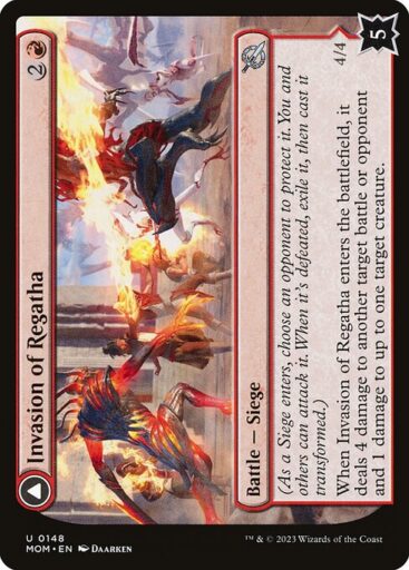 March of the Machine - 148 - Invasion of Regatha // Disciples of the Inferno - Uncommon - C - Non-foil