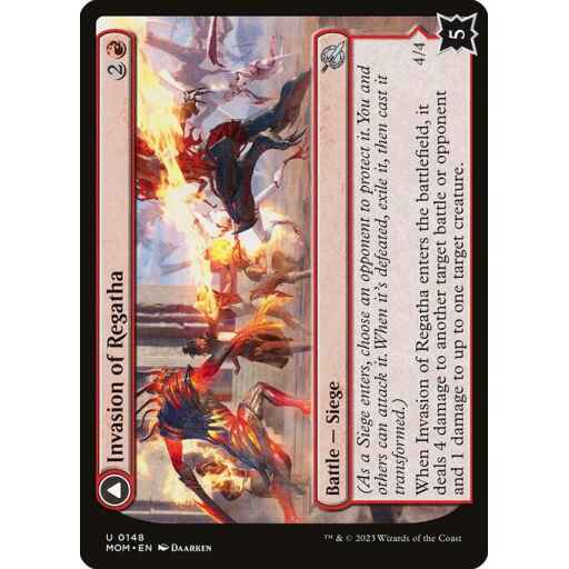 March of the Machine - 148 - Invasion of Regatha // Disciples of the Inferno - Uncommon - C - Non-foil