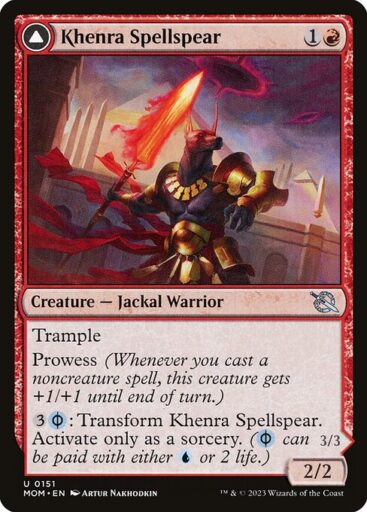 March of the Machine - 151 - Khenra Spellspear // Gitaxian Spellstalker - Uncommon - C - Non-foil