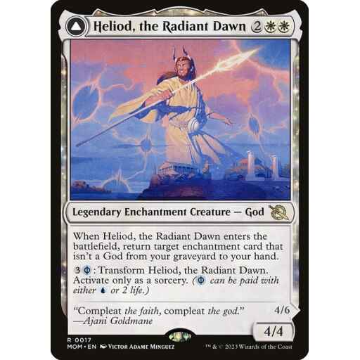 March of the Machine - 17 - Heliod, the Radiant Dawn // Heliod, the Warped Eclipse - Rare - C - Foil
