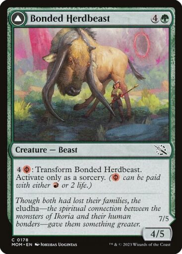March of the Machine - 178 - Bonded Herdbeast // Plated Kilnbeast - Common - C - Non-foil