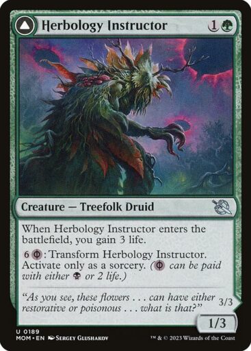 March of the Machine - 189 - Herbology Instructor // Malady Invoker - Uncommon - C - Non-foil