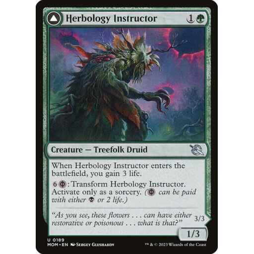 March of the Machine - 189 - Herbology Instructor // Malady Invoker - Uncommon - C - Non-foil