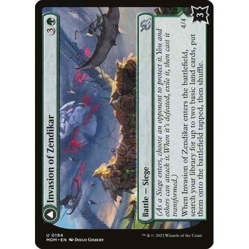 March of the Machine - 194 - Invasion of Zendikar // Awakened Skyclave - Uncommon - C - Foil