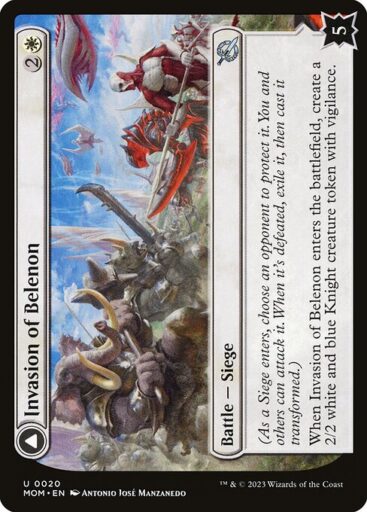 March of the Machine - 20 - Invasion of Belenon // Belenon War Anthem - Uncommon - C - Non-foil