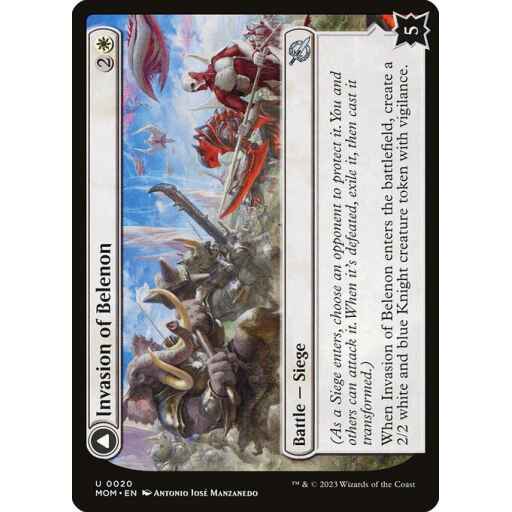 March of the Machine - 20 - Invasion of Belenon // Belenon War Anthem - Uncommon - C - Non-foil