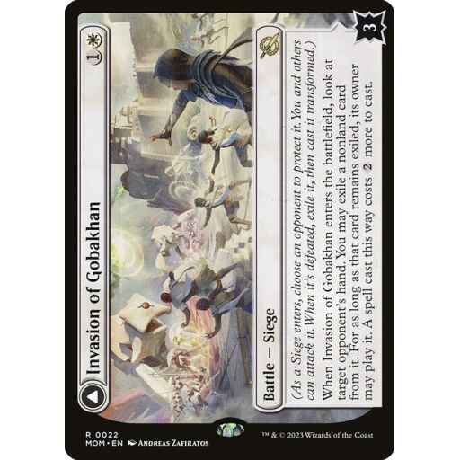 March of the Machine - 22 - Invasion of Gobakhan // Lightshield Array - Rare - C - Foil
