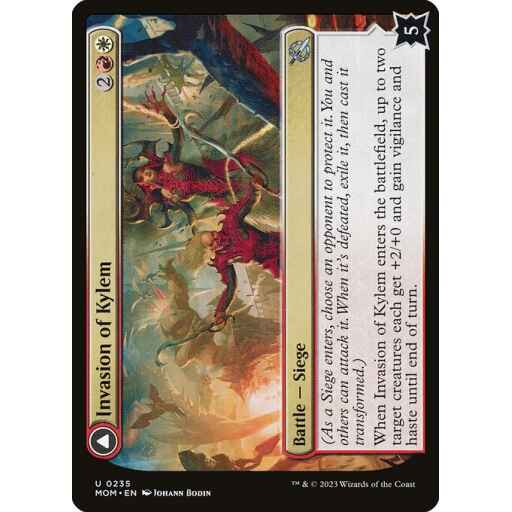 March of the Machine - 235 - Invasion of Kylem // Valor's Reach Tag Team - Uncommon - C - Non-foil