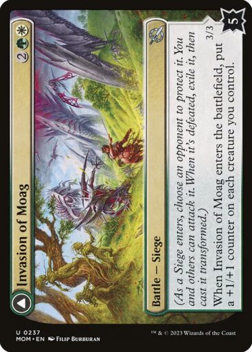 March of the Machine - 237 - Invasion of Moag // Bloomwielder Dryads - Uncommon - C - Non-foil