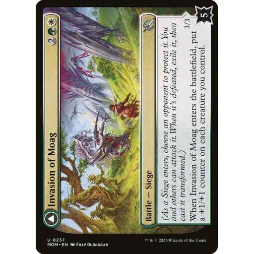 March of the Machine - 237 - Invasion of Moag // Bloomwielder Dryads - Uncommon - C - Non-foil
