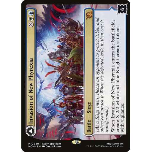 March of the Machine - 239 - Invasion of New Phyrexia // Teferi Akosa of Zhalfir - Mythic - C - Non-foil