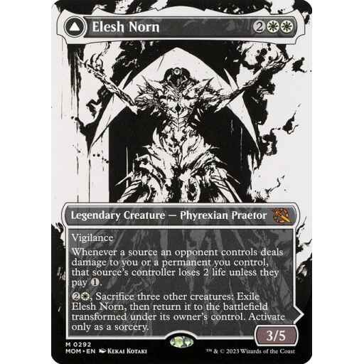 March of the Machine - 292 - Elesh Norn // The Argent Etchings - Mythic - C - Non-foil