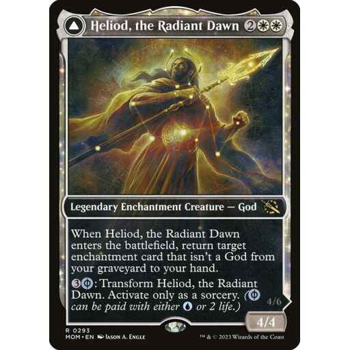 March of the Machine - 293 - Heliod, the Radiant Dawn // Heliod, the Warped Eclipse - Rare - C - Foil