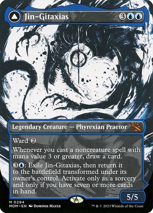 March of the Machine - 294 - Jin-Gitaxias // The Great Synthesis - Mythic - C - Non-foil