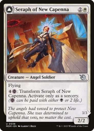 March of the Machine - 36 - Seraph of New Capenna // Seraph of New Phyrexia - Uncommon - C - Non-foil