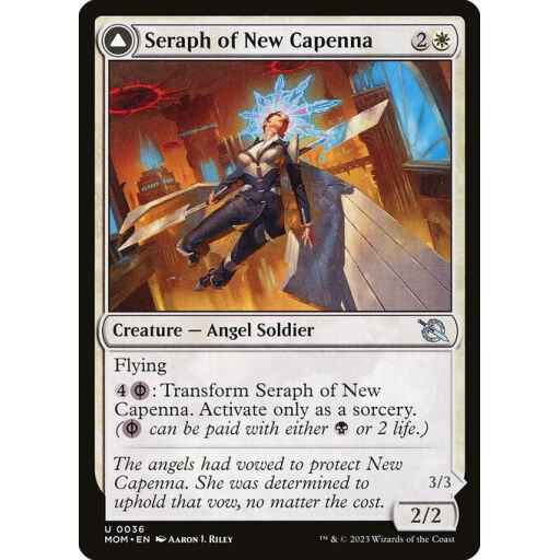 March of the Machine - 36 - Seraph of New Capenna // Seraph of New Phyrexia - Uncommon - C - Non-foil