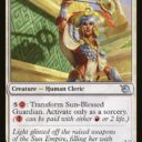 March of the Machine - 38 - Sun-Blessed Guardian // Furnace-Blessed Conqueror - Uncommon - C - Non-foil