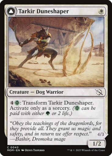 March of the Machine - 43 - Tarkir Duneshaper // Burnished Dunestomper - Common - C - Non-foil