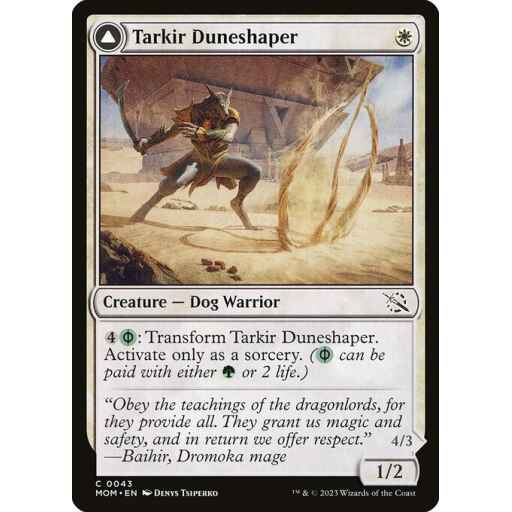 March of the Machine - 43 - Tarkir Duneshaper // Burnished Dunestomper - Common - C - Non-foil