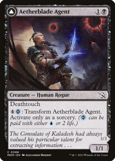 March of the Machine - 88 - Aetherblade Agent // Gitaxian Mindstinger - Common - C - Non-foil