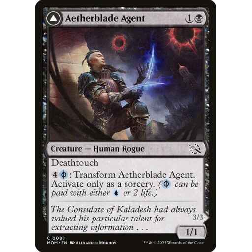 March of the Machine - 88 - Aetherblade Agent // Gitaxian Mindstinger - Common - C - Non-foil