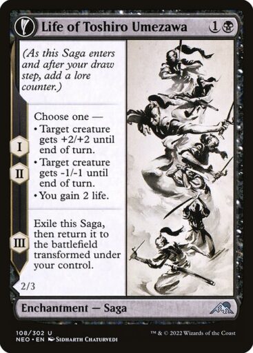 Kamigawa: Neon Dynasty - 108 - Life of Toshiro Umezawa // Memory of Toshiro - Uncommon - C - Non-foil
