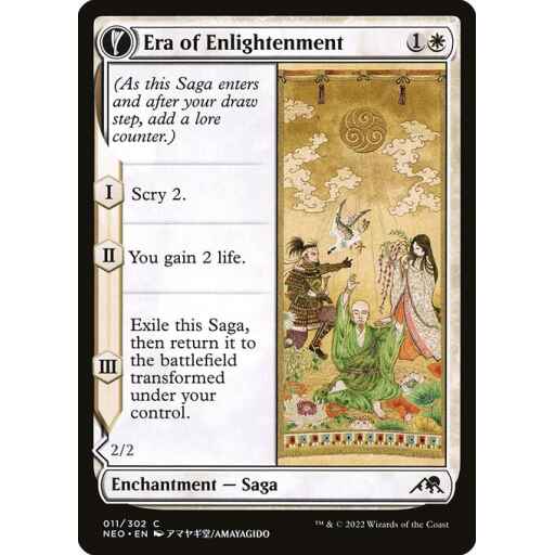 Kamigawa: Neon Dynasty - 11 - Era of Enlightenment // Hand of Enlightenment - Common - C - Non-foil