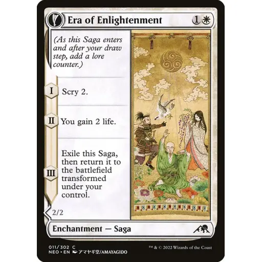 Kamigawa: Neon Dynasty - 11 - Era of Enlightenment // Hand of Enlightenment - Common - C - Non-foil