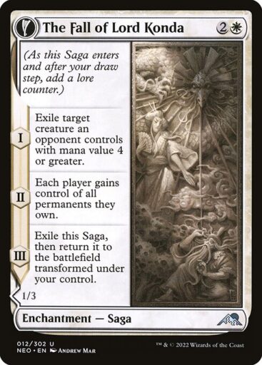 Kamigawa: Neon Dynasty - 12 - The Fall of Lord Konda // Fragment of Konda - Uncommon - C - Non-foil