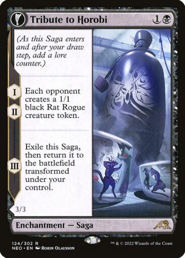 Kamigawa: Neon Dynasty - 124 - Tribute to Horobi // Echo of Death's Wail - Rare - C - Non-foil