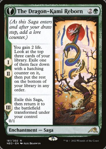 Kamigawa: Neon Dynasty - 181 - The Dragon-Kami Reborn // Dragon-Kami's Egg - Rare - C - Non-foil