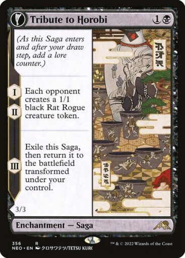 Kamigawa: Neon Dynasty - 356 - Tribute to Horobi // Echo of Death's Wail - Rare - C - Non-foil