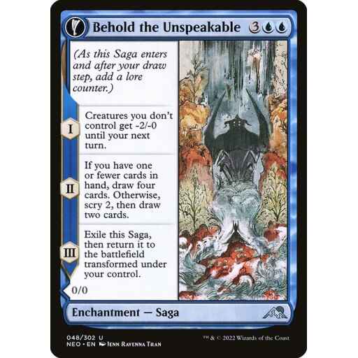 Kamigawa: Neon Dynasty - 48 - Behold the Unspeakable // Vision of the Unspeakable - Uncommon - C - Non-foil