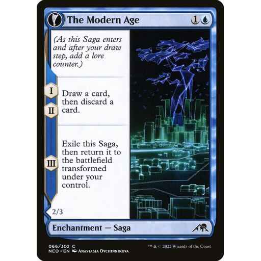 Kamigawa: Neon Dynasty - 66 - The Modern Age // Vector Glider - Common - C - Non-foil