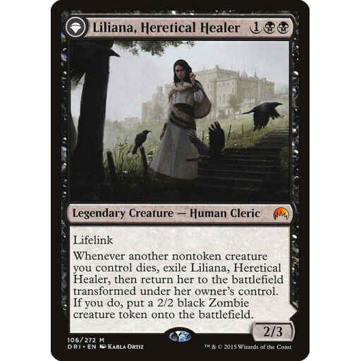 Magic Origins - 106 - Liliana, Heretical Healer // Liliana, Defiant Necromancer - Mythic - C - Non-foil