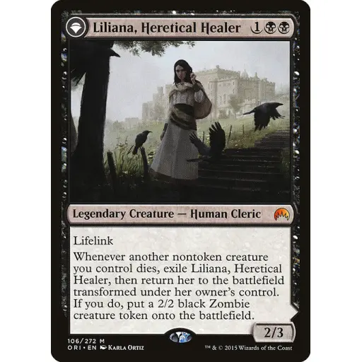 Magic Origins - 106 - Liliana, Heretical Healer // Liliana, Defiant Necromancer - Mythic - C - Non-foil