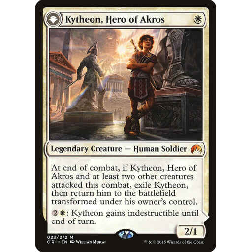 Magic Origins - 23 - Kytheon, Hero of Akros // Gideon, Battle-Forged - Mythic - C - Non-foil
