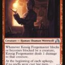 Shadows over Innistrad - 169 - Kessig Forgemaster // Flameheart Werewolf - Uncommon - C - Non-foil