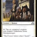 Shadows over Innistrad - 46 - Town Gossipmonger // Incited Rabble - Uncommon - C - Non-foil