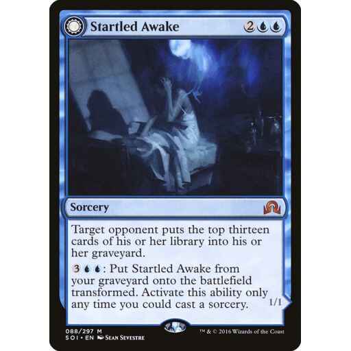 Shadows over Innistrad - 88 - Startled Awake // Persistent Nightmare - Mythic - C - Non-foil