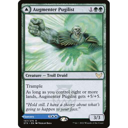 Strixhaven: School of Mages - 147 - Augmenter Pugilist // Echoing Equation - Rare - C - Non-foil