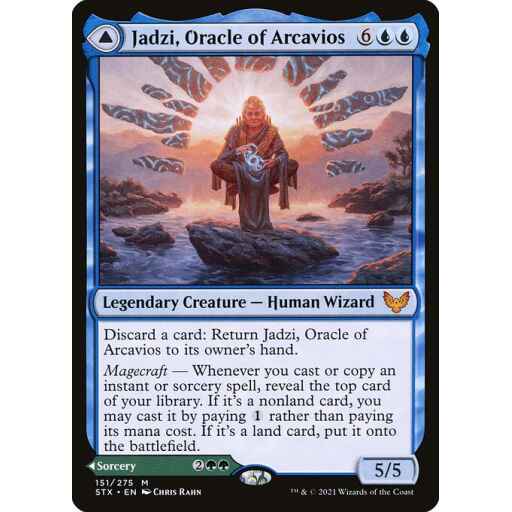 Strixhaven: School of Mages - 151 - Jadzi, Oracle of Arcavios // Journey to the Oracle - Mythic - C - Non-foil