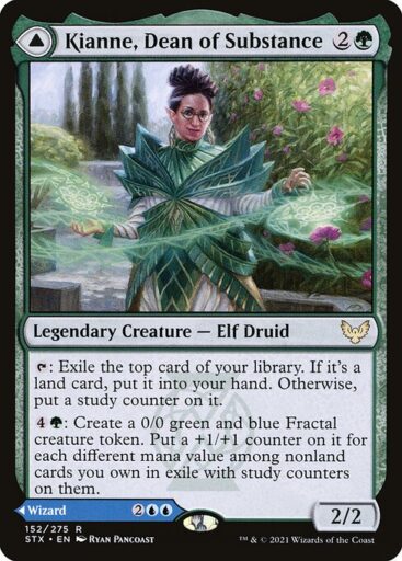 Strixhaven: School of Mages - 152 - Kianne, Dean of Substance // Imbraham, Dean of Theory - Rare - C - Non-foil